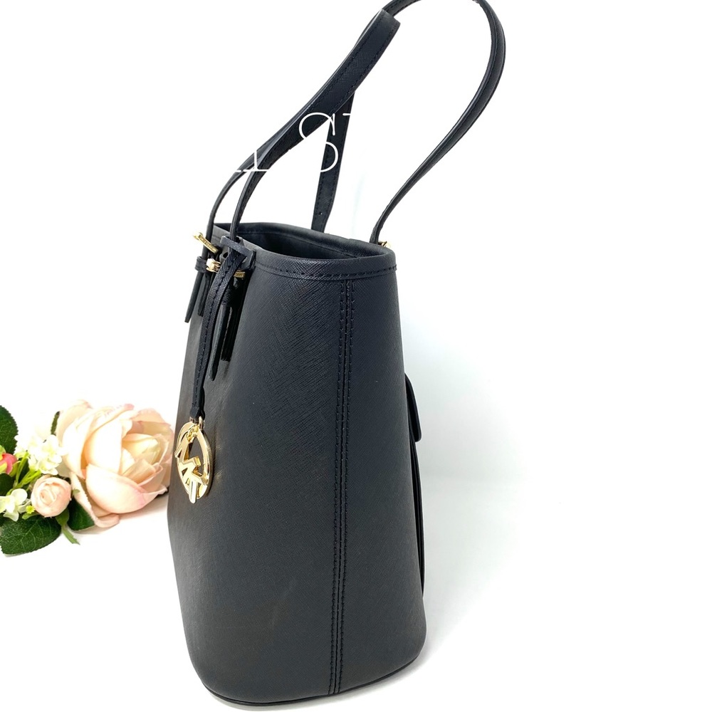 Michael Kors Medium Tote MF PKT Leather Black W - Picture 3 of 8